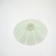 Suspension galette in white opaline