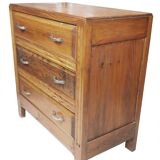 Commode bois 3 tiroirs