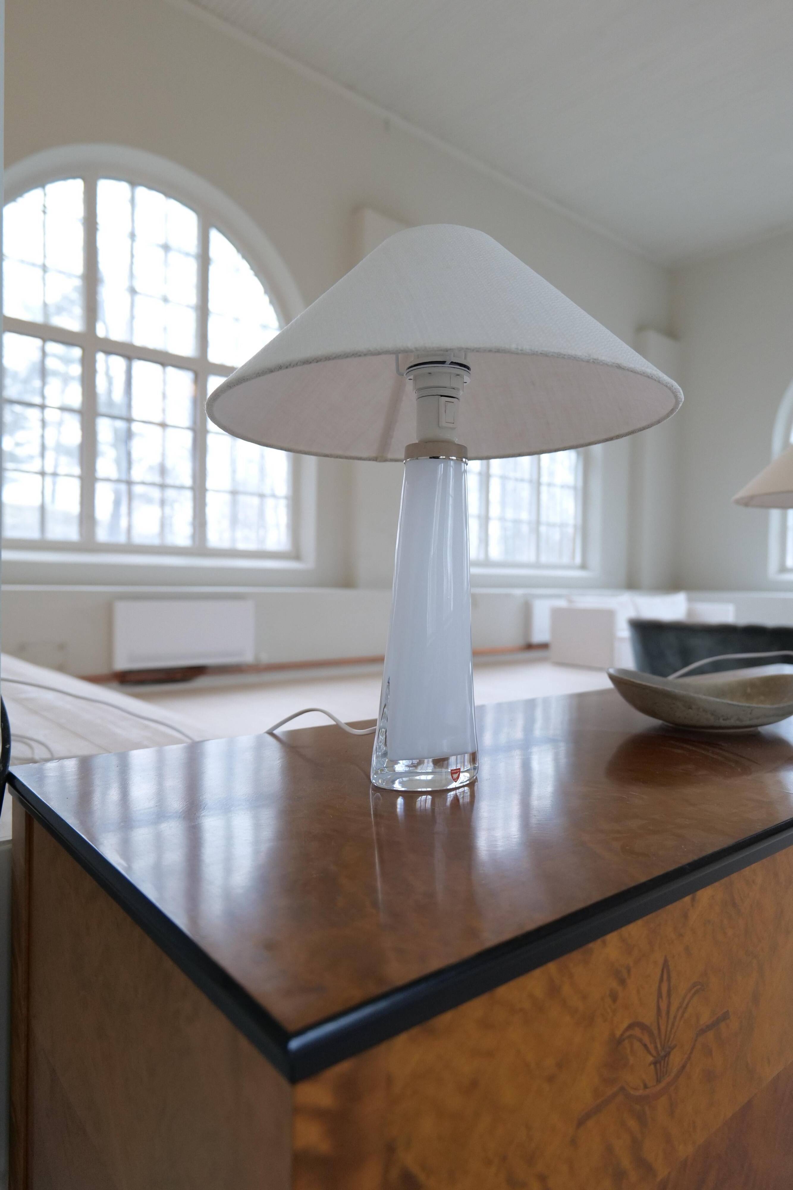 Mid-century table lamps by Carl Fagerlund for Orrefors Sweden RD, 1566