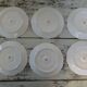 6 oyster plates 30123 porcelain white cnp france