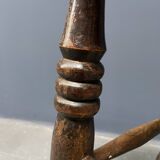 Ancien tabouret de pub anglais antique Windsor