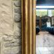 Antique Louis-Philippe mirror 200/150cm gold leaf and mercury glass