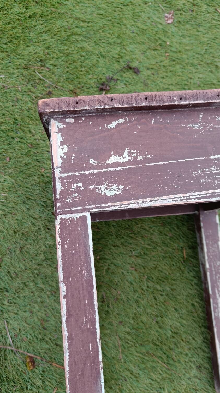 Patinated farmhouse stool