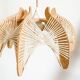 Suspension vintage en fil et bois