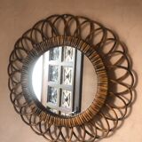 Rattan mirror 42cm
