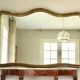 Large old gilded leaf mirror 131x76