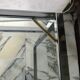 Nested tables in chrome metal and glass, Italy circa 1970.