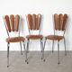 Set of 3 tublac petal skai kitchen chairs