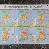 Ancienne carte scolaire MDI / Formation territoriale de la France