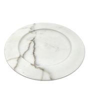 White Carrara marble centerpiece / plate, Up&Up Italy, 1970s
