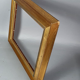 Frame inverted edges and beaded gilded wood 46x36 foliage 35x26 cm SB