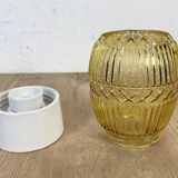 Vintage White Porcelain Ceiling Light, 1970s