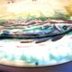 Dabbling plate with trompe l'oeil fish, signed sp,