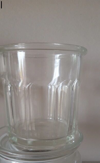 Old faceted jam jar 500 ml