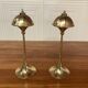 Pair of 1960s Scandinavian design oil lamps.