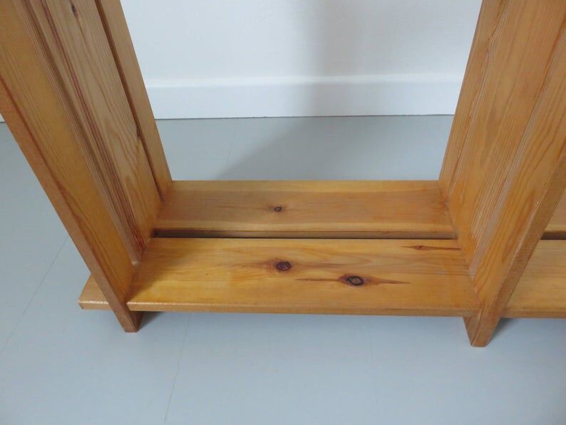 Scandinavian solid wood shelf 60 70s