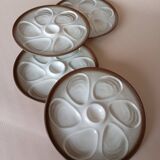 4 Salins oyster plates