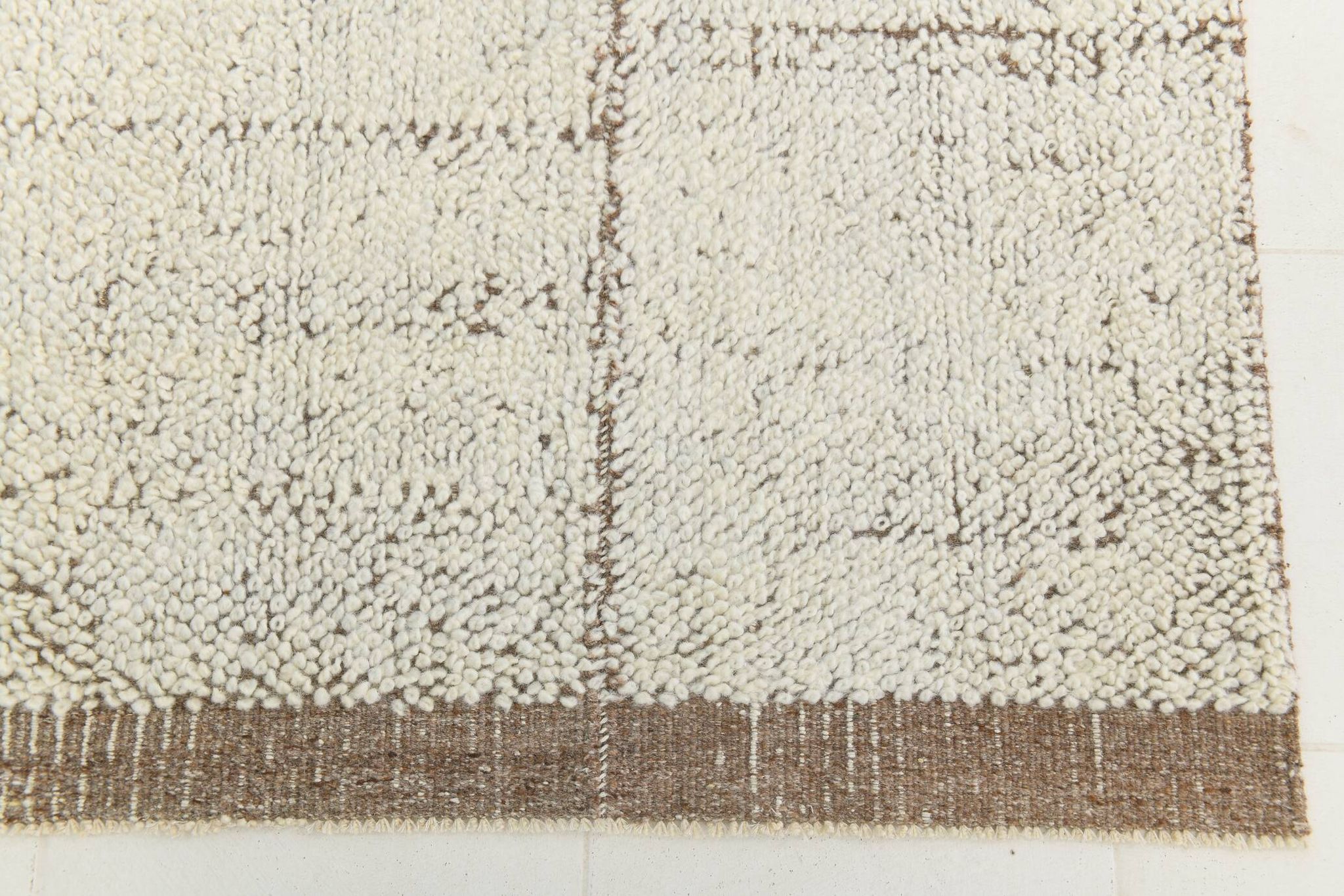 7x10 Kilim Brown & Beige Kilim Area Rug, 216x305Cm