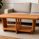 Large solid elm coffee table