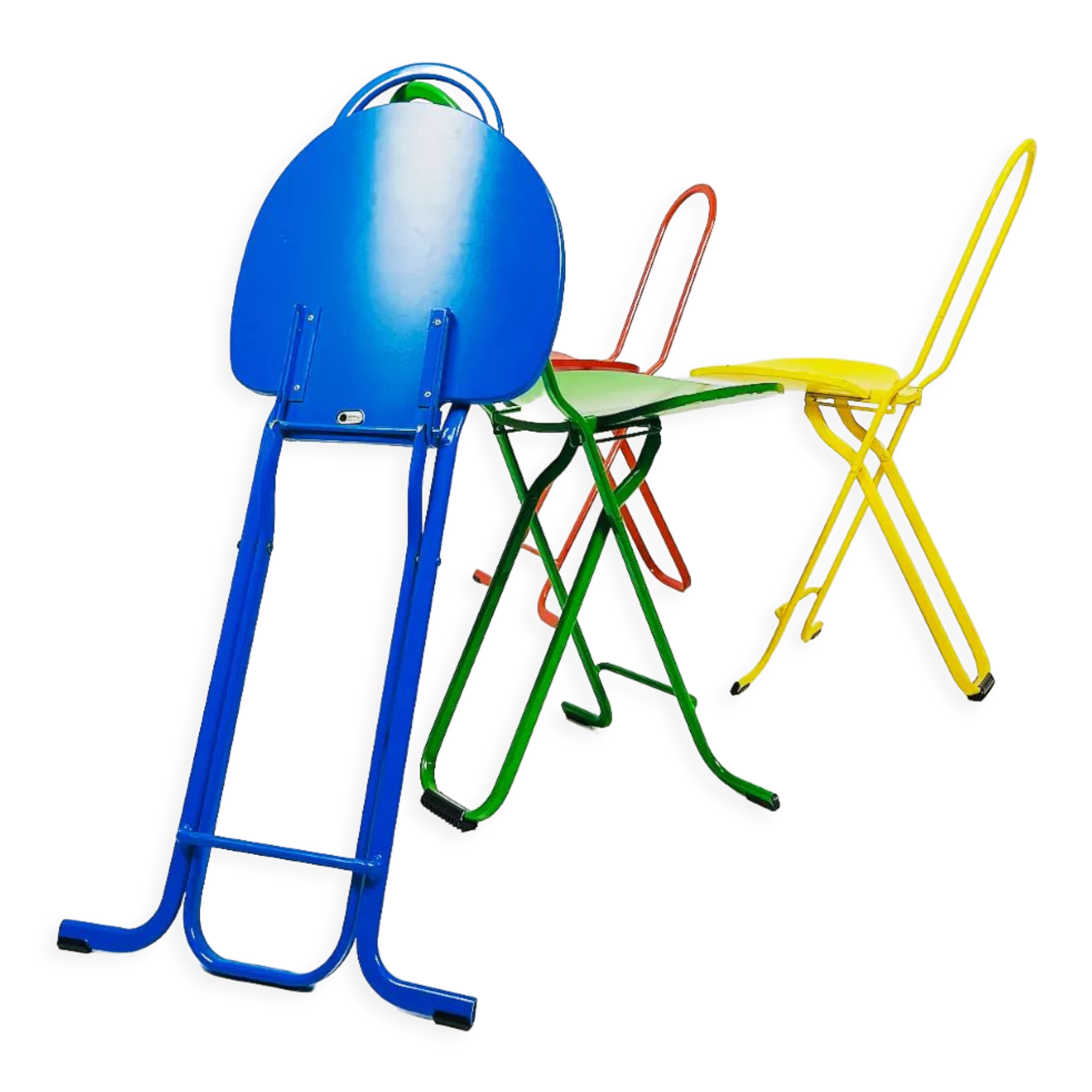 Dafne folding chair (colorful set) designed by Gastone Rinaldi