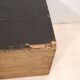 Large travel trunk in blackened wood