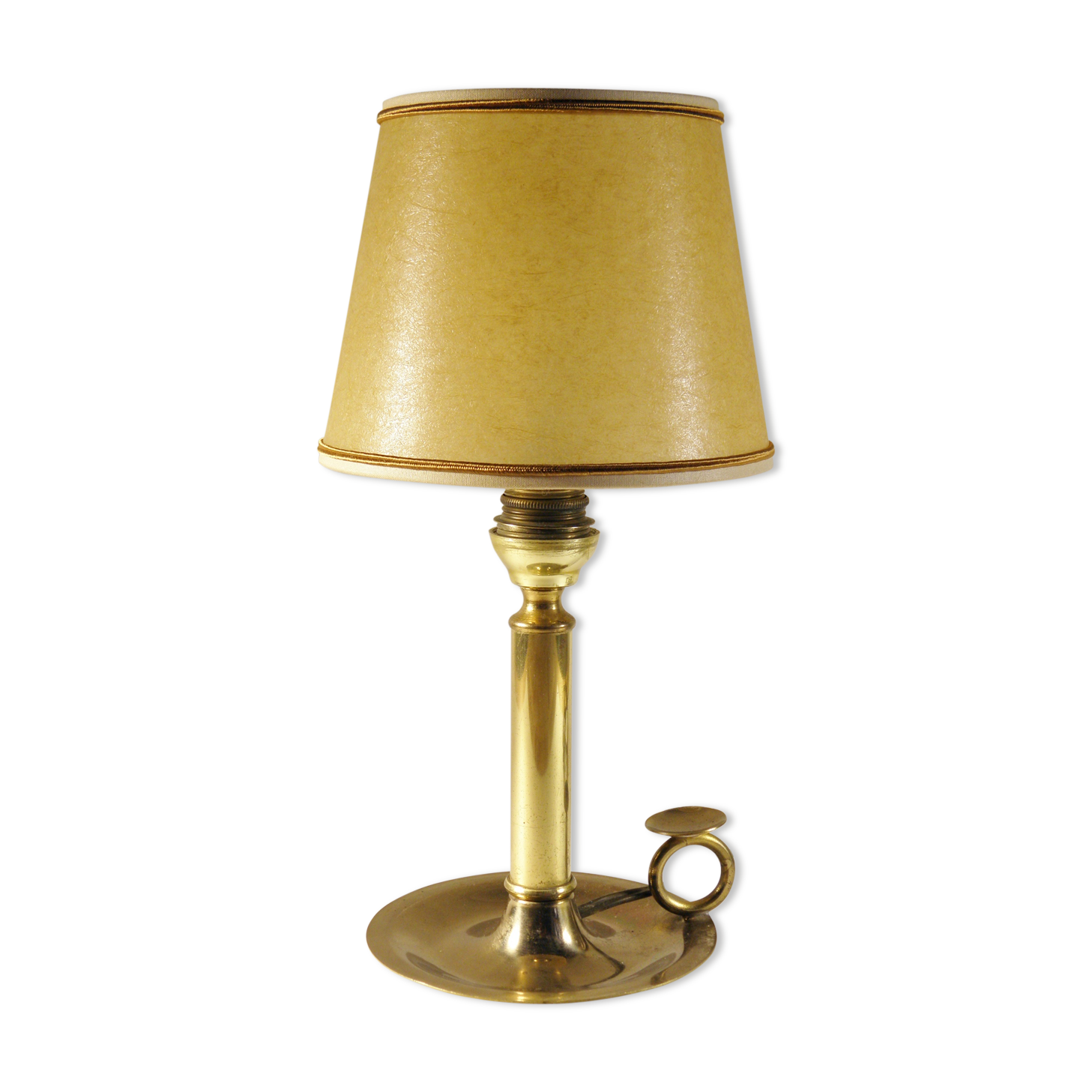 Golden brass candlestick lamp