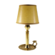 Golden brass candlestick lamp