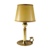 Lampe " bougeoir " en laiton doré