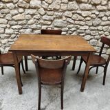 Ensemble table et 4 chaises bistrot