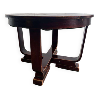 Vintage art deco table: extendable and height adjustable