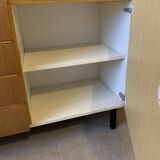 Scandinavian vintage chest of drawers from the 60s in light oak