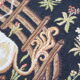 Captive unicorn wall tapestry and goddess Pomona
