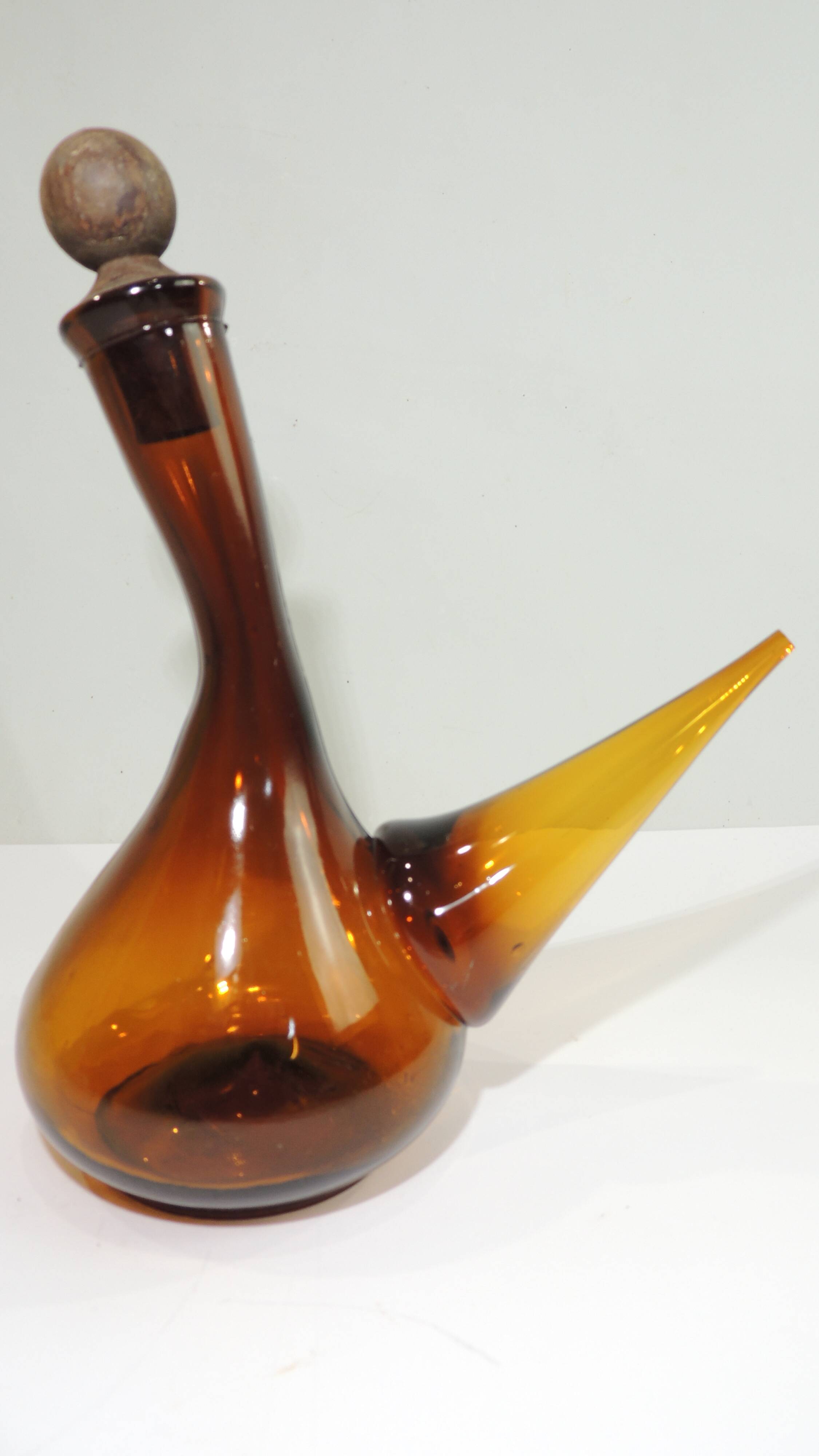 Porron verre soufflé/décanteur /carafe /pichet/vintage