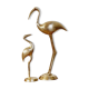 2 ibis in golden brass