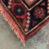Vintage Turkish Tribal Rug veg dye 220x132 cm Turkish Carpet Red, Blue, Green