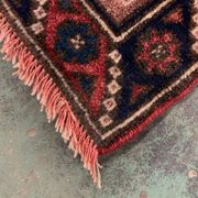 Vintage Turkish Tribal Rug veg dye 220x132 cm Turkish Carpet Red, Blue, Green