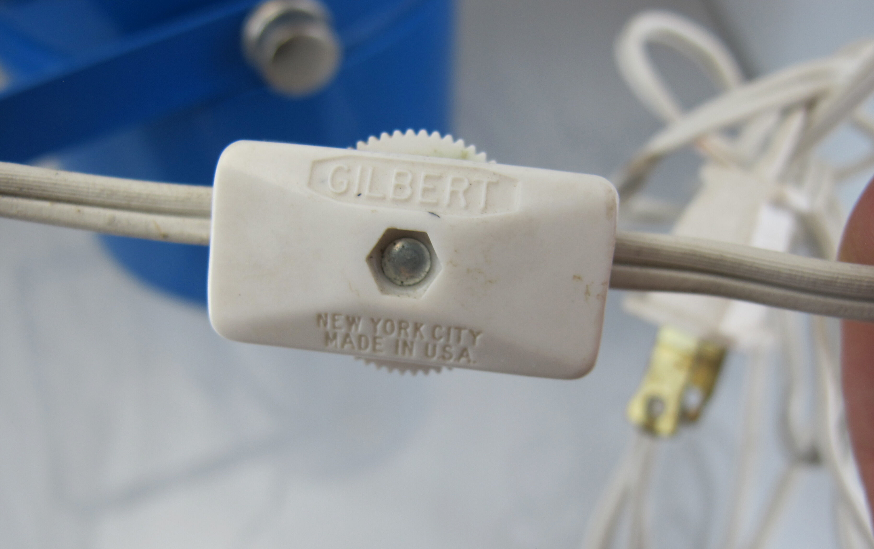 Gilbert Vintage spot or wall lamp in metal made in USA