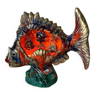 Vintage ceramic fish night light