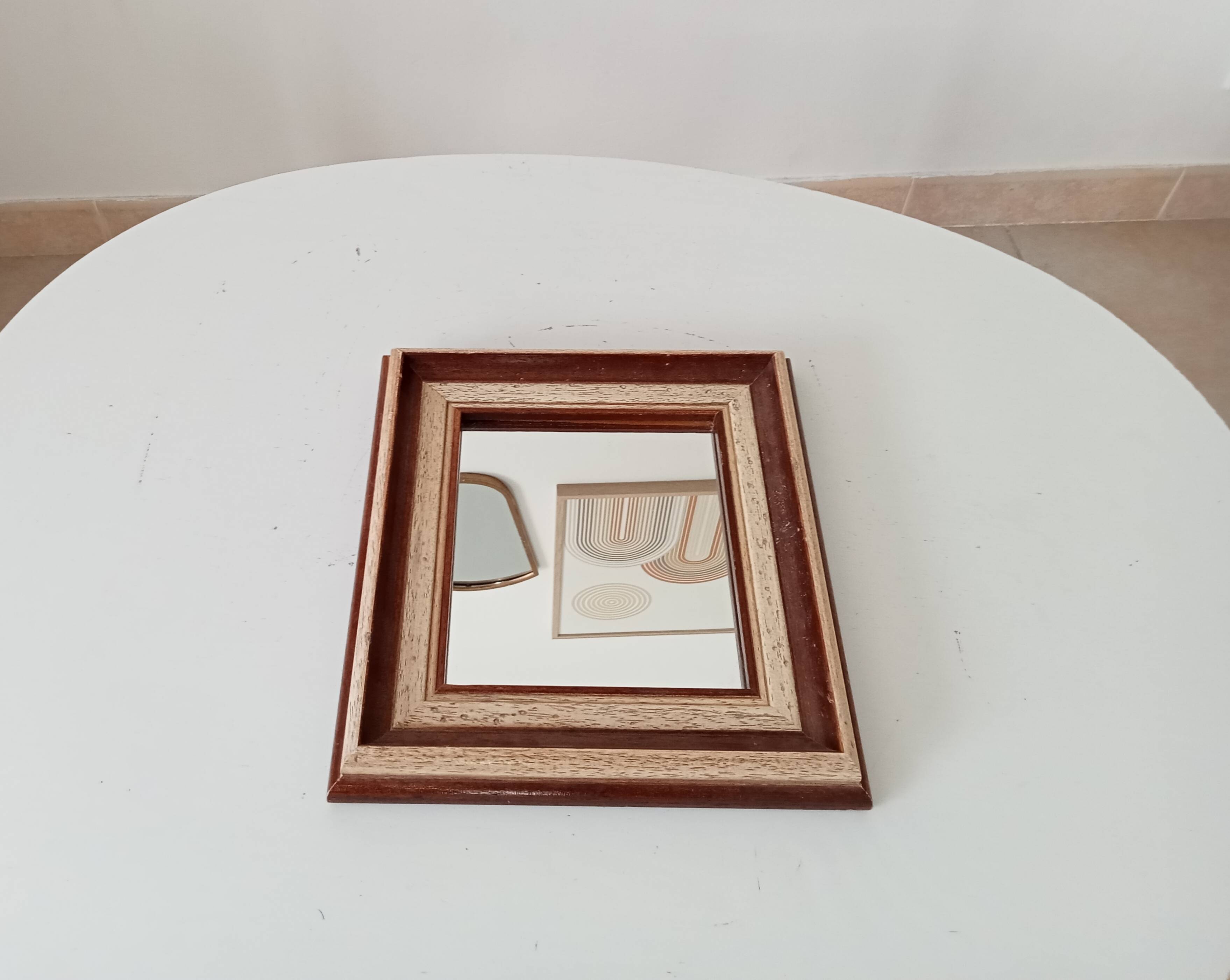 Vintage wooden mirror