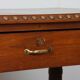 Oak and brass desk in the style of Charles Dudouyt, 1940.