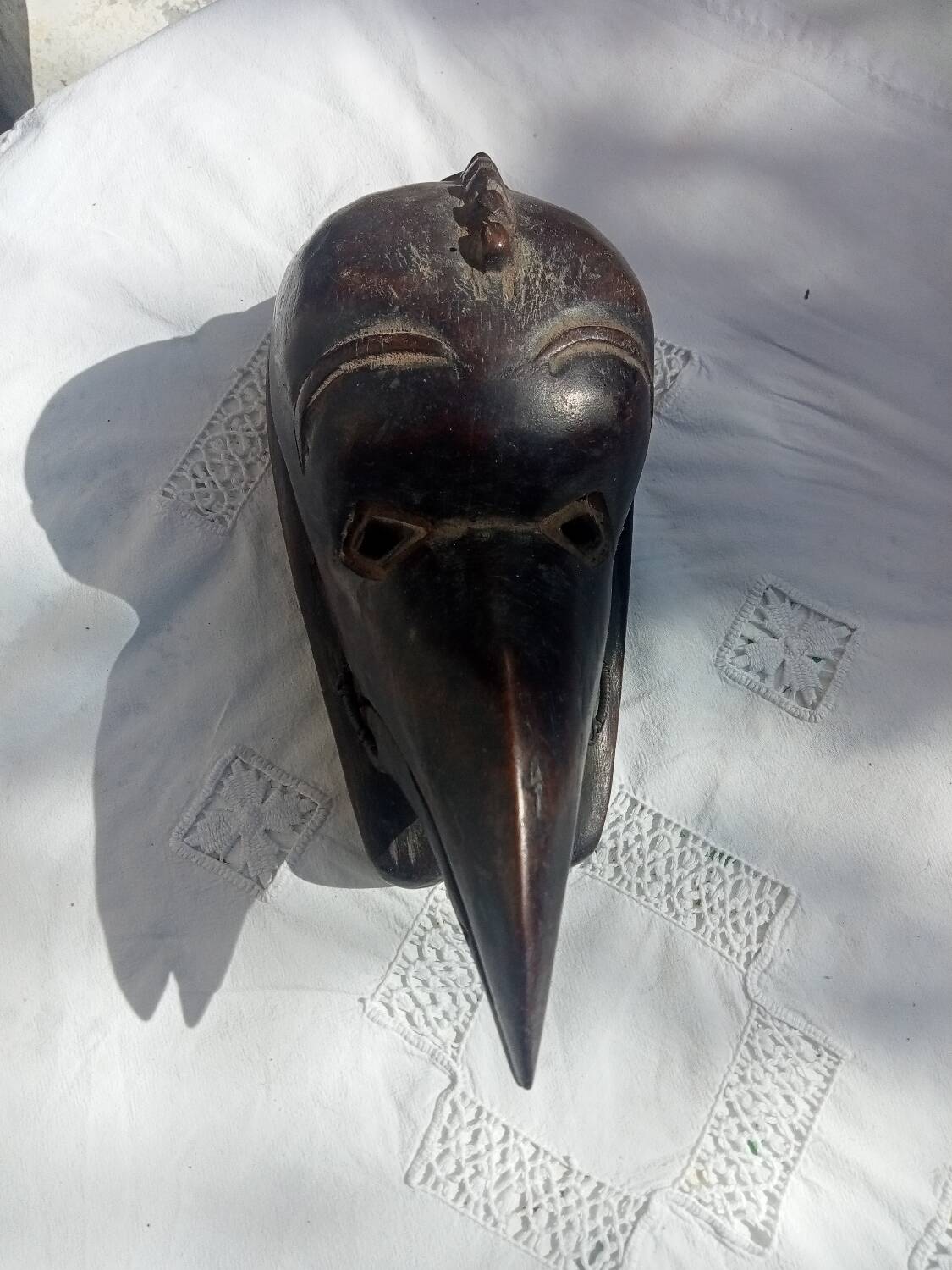 Tschokwe bird head mask