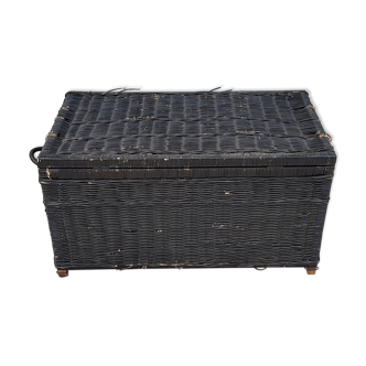 Vintage wicker trunk