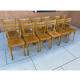 Set of 12 Bistro chairs N 19 Baumann 1960