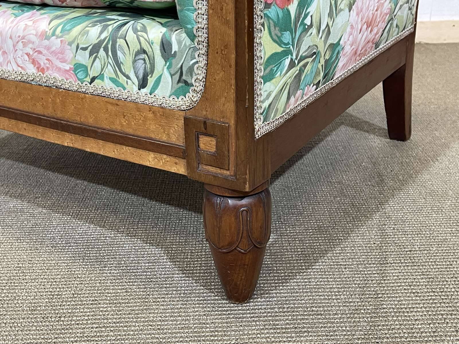 Pair of Art Deco armchairs in mahogany from the 1930s.
