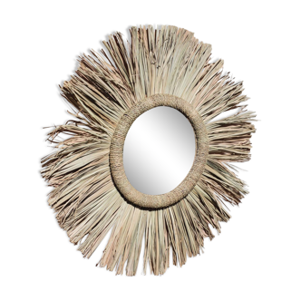 Myrina palm leaf mirror