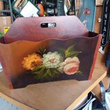 Beautiful vintage wooden magazine rack