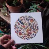 "Maya" illustration painting map