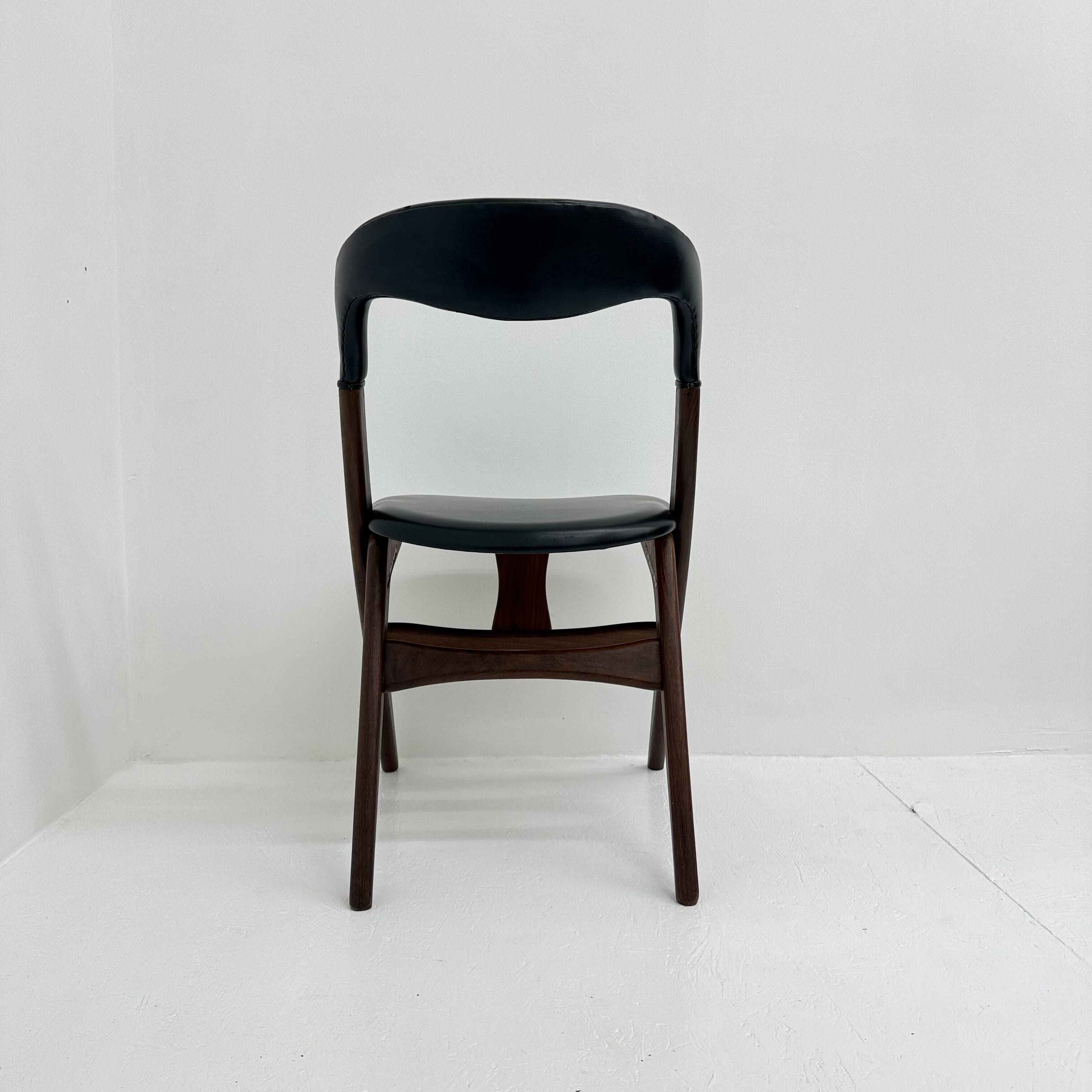 Vintage dining chair by Louis van Teeffelen , 1960's