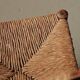 Handcrafted chairs in solid pine and woven straw – France, circa 1950