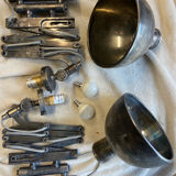 2 accordion scissors wall lights Cheoma in silver metal